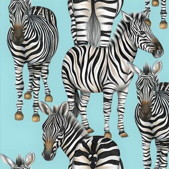 Zebras Napkin Set 33 x 33 cm