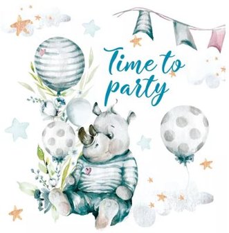 Time to Party Napkin Set 33 x 33 cm