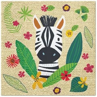 Jungle Friends Napkin Set 33 x 33 cm