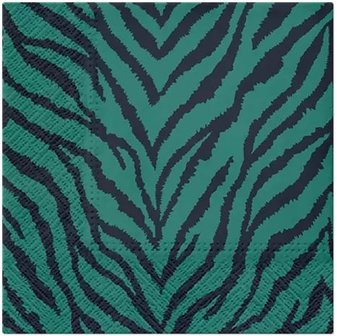 Zebra Pattern Napkin Set 33 x 33 cm