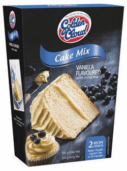 Golden Cloud Vanilla Cake Mix (with Icing)