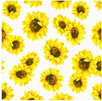 Sunflower Garden Napkin Set 33 x 33 cm