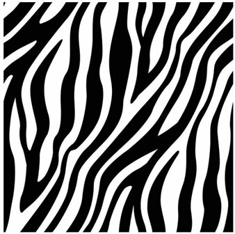 Zebra Stripes Black Napkin Set 33 x 33 cm