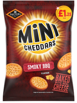 Jacob&#039;s Mini Cheddars Smoky BBQ - (UK)