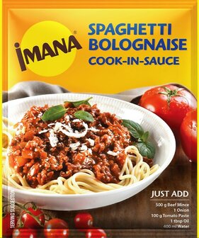 Imana Cook in Sauce Spaghetti Bolognaise