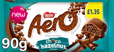 Nestl&eacute; Aero Choco Hazelnut - (UK)