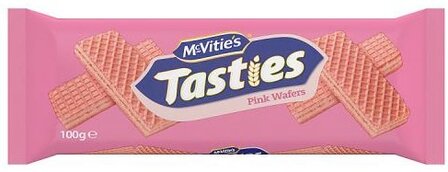 McVitie&#039;s Tasties Pink Wafers - (UK)