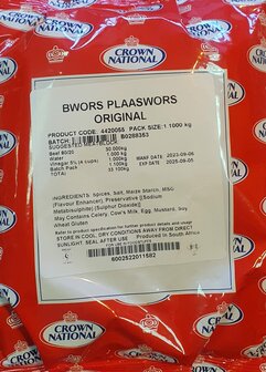 Crown  Boerewors Plaaswors Original Seasoning
