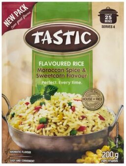 Tastic Rice Morroccan Spice &amp; Sweetcorn Flavour