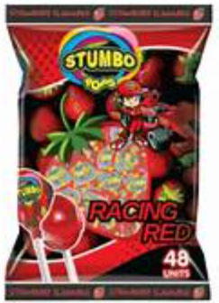 Stumbo Pops - Racing Red Strawberry