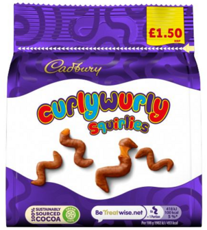 Cadbury Curlywurly Squirlies - (UK)