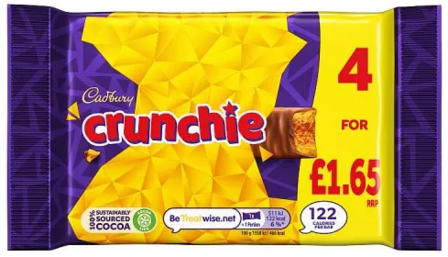 Cadbury Crunchie - 4 Bars - (UK)