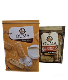 Ouma Rusks Tin with Ouma Muesli Rusks