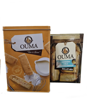 Ouma Rusks Tin with Ouma Condensed Milk Flavoured Rusks