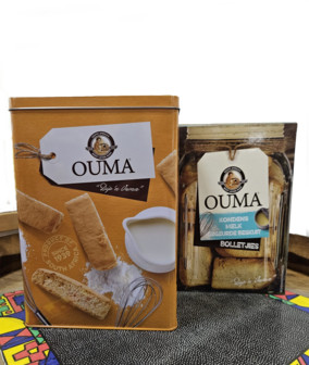 Ouma Rusks Tin with Ouma Condensed Milk Flavoured Rusks