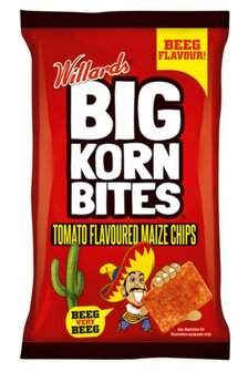 Willards Big Korn Bites Tomato Flavoured Maize Chips