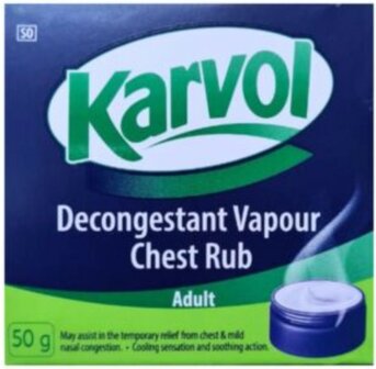 Karvol Decongestant Vapour Chest Rub