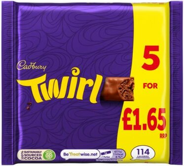 Cadbury Twirl 5 Pack - (UK)