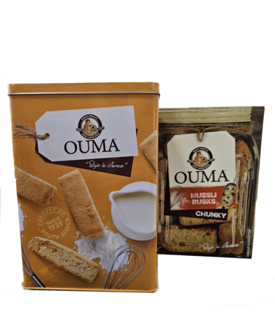 Ouma Rusks Tin with Ouma Muesli Rusks