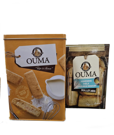 Ouma Rusks Tin with Ouma Condensed Milk Flavoured Rusks