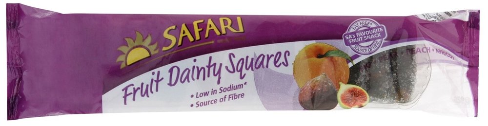 safari dried fruit squares